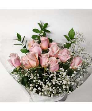 12 pink rose