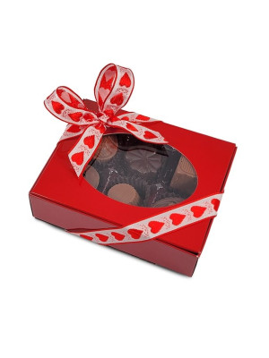 Boite fenêtre de 6 chocolats assortis