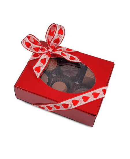 Boite fenêtre de 6 chocolats assortis